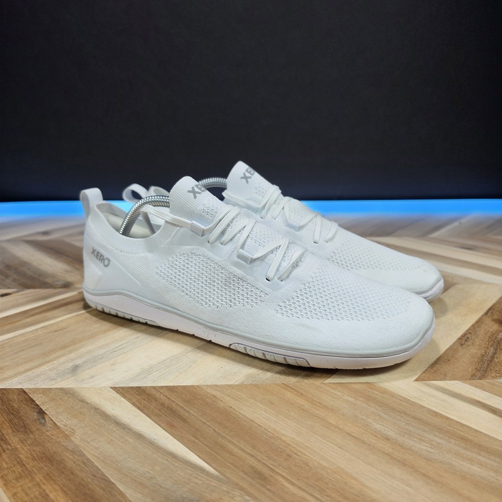 Xero Shoes Nexus Knit Mens 9.5 White Barefoot Minimalist Athletic Running